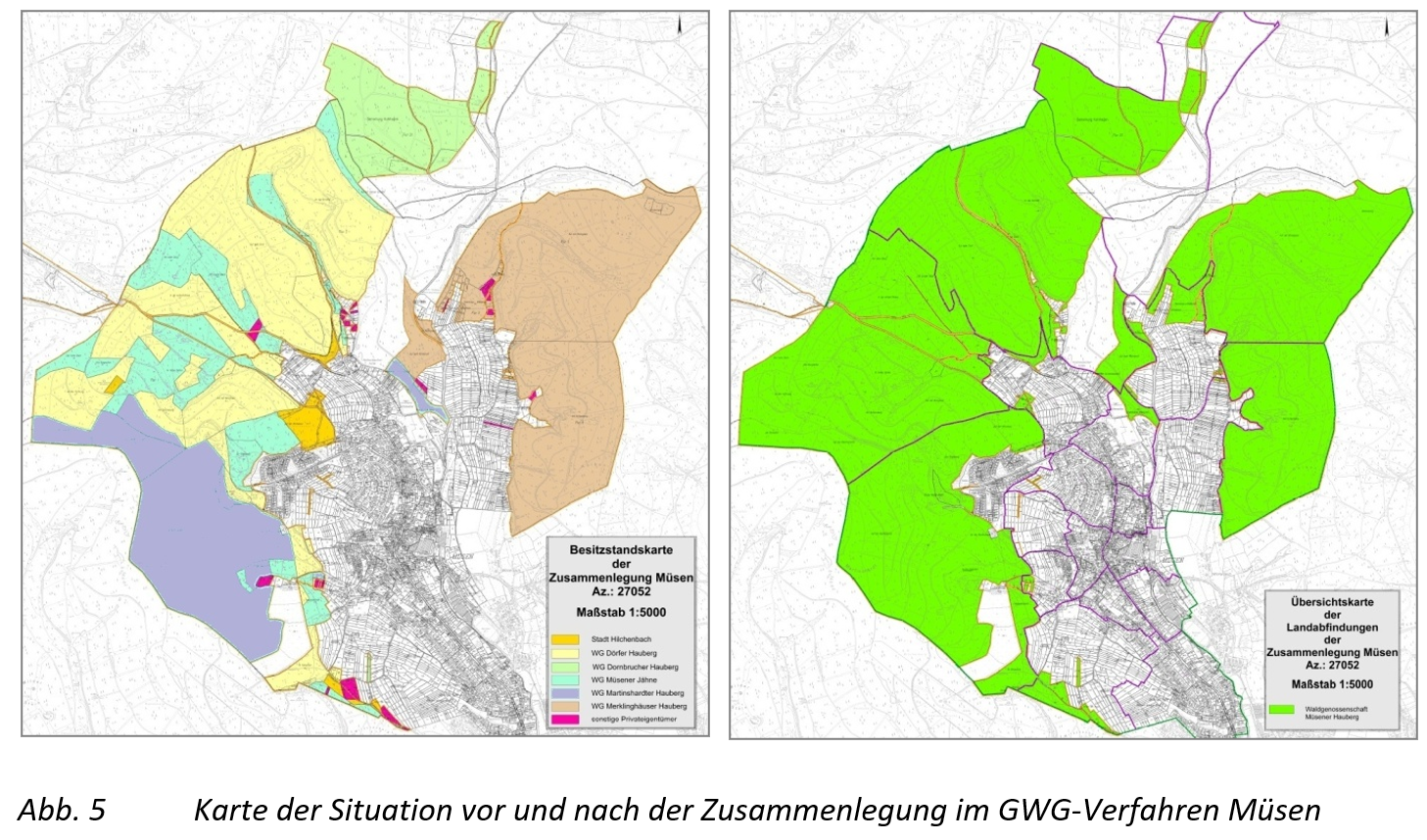 Waldflurbereinigung GWG Müsen 2005-2009 (Zusammenlegung von 542 ha)