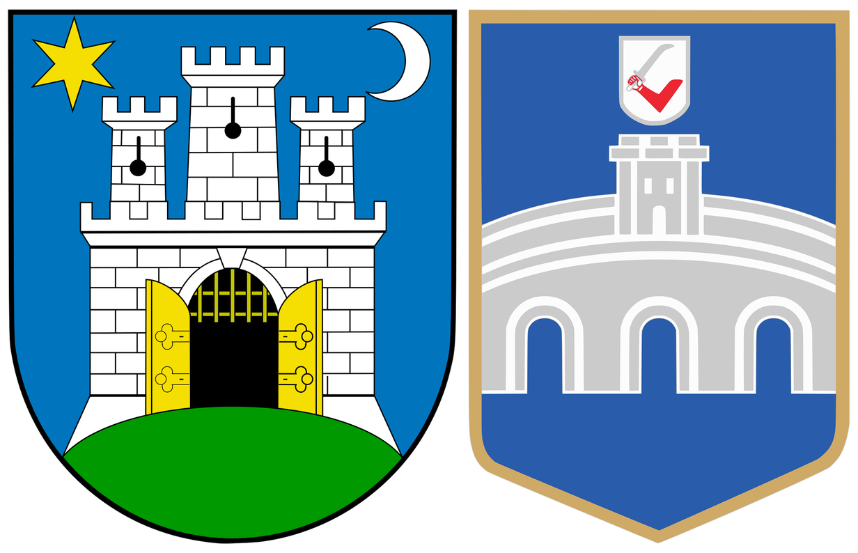 Logo Grada Zagreba i Grada Osijeka